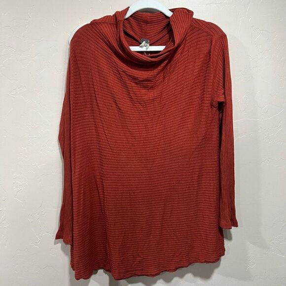 Free People Lover Ribbed Split Back Pullover Tunic Size Large - Picture 5 of 10